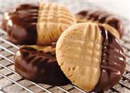 Chocolate Dipped Soft Peanut Butter Cookies